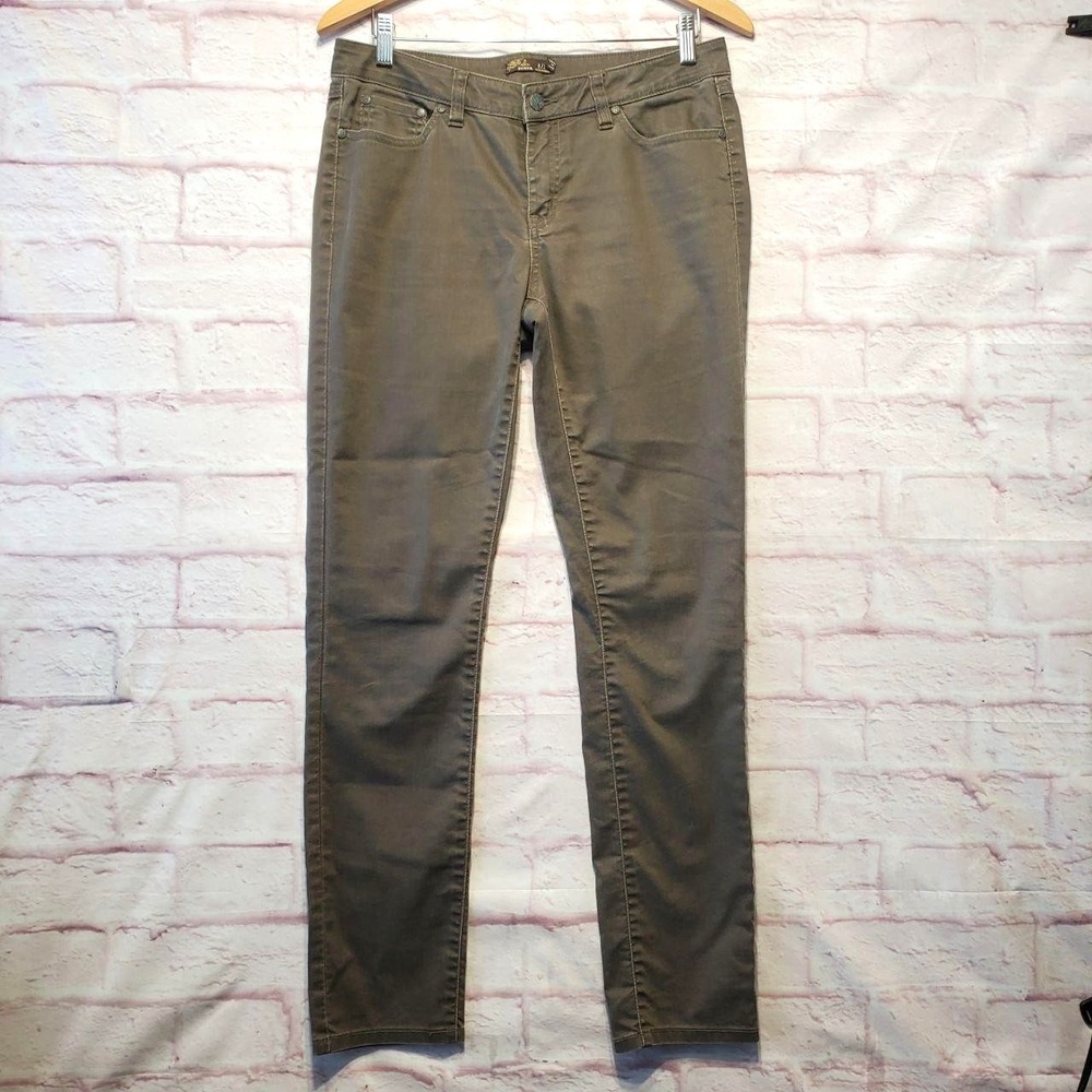PrAna Jeans Womens 8/29 Brown‎ Slim Skinny Mid Rise Organic Cotton Denim Pants
